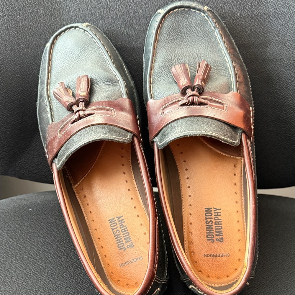 Johnston & Murphy Men's Two-Tone Leather Loafers